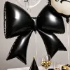 Black balloon set with bow-shaped heart-shaped Feliz Cumpleanos round decoration party decor items Application Scenario